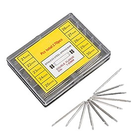 Ximkee 170 Pcs 21-30mm Watch Band Spring Bars Strap Link Pins Watchmaker Tool