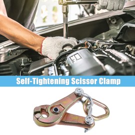 X AUTOHAUX Universal 3 Ton Self-tightening Body Repair Clamp Dent Puller for Car Trucks Golf Cart ATV UTV Frame Pulling Clamp Auto Body Clamp Collision Repair Tool Dent Repair Clamp