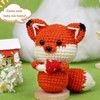 Animal Crochet Kit DIY Hand Knitted Ornament Cute Fox Doll