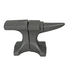 Cast Iron Anvil Bookends Set of 2-8" L x 4.5" H x 3.25" D - Rustic Grey Book Holders for Home or Office Décor - Industrial Metalwork Decoration