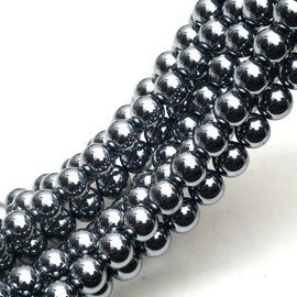 OVER-9 Terahertz 0.5 inch (12 mm) Series Created Bracelet Necklace, Round Beads, Parts, Wholesale Price, Gemstone, Power Stone, Natural Stone, Ultra Far Infrared, Health, Beauty, 0.5 inches (12 mm)