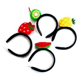 CRZQXOUR Bohemian Watermelon Slice Headband - Summer Festival Headpiece for Women, Tropical Fruit Theme Hair Accessory for Photo Props, Party Favors and Costume Events