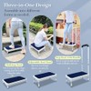 Bedside Steps for High Beds Step Stool with Handle for
