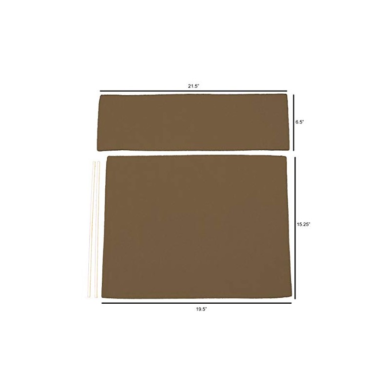 Sunbrella® Directors Chair Replacement Cover (Round Stick) - Cocoa