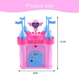 Cawtiuly Toddler Play House Puzzle Toys - DIY Assembly Building Toy for Girls & Boys, Educational STEM Learning Toy, Portable Castle Playset for Kids 3-6 Years (Pink)