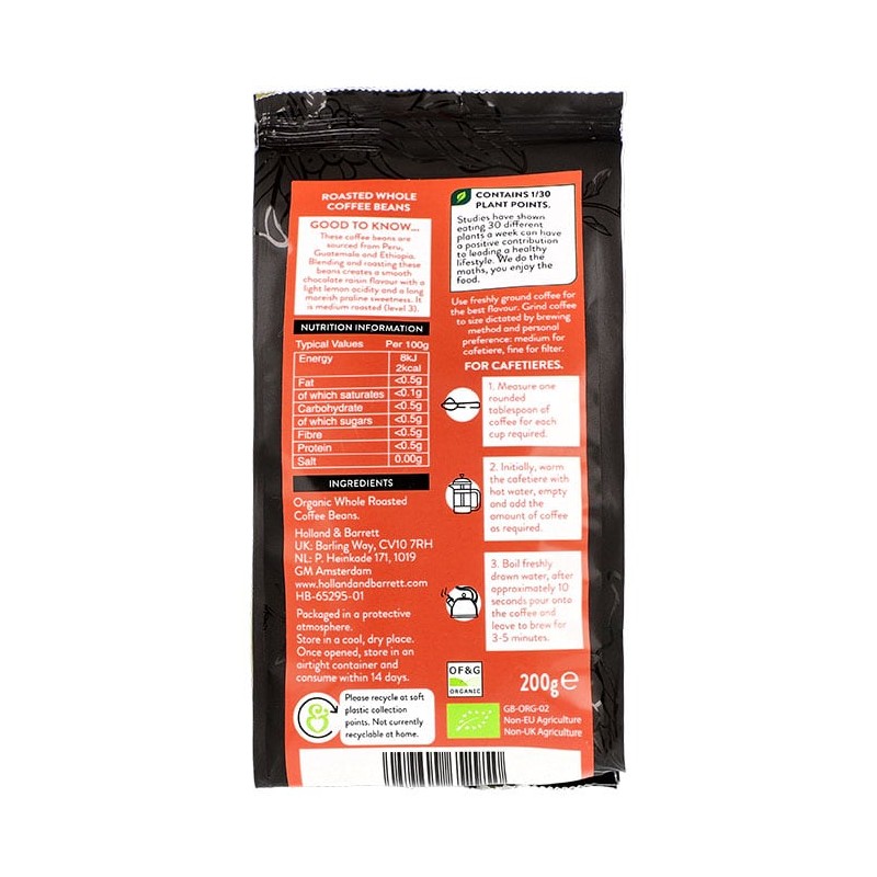 Holland & Barrett House Blend Coffee Bags 10 Sachets