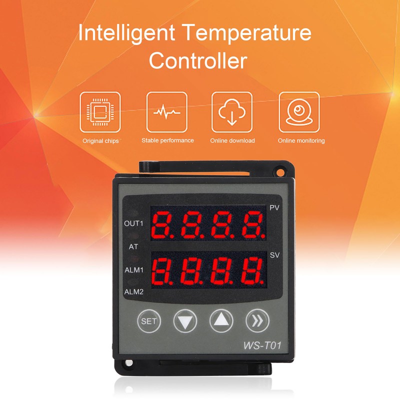PID Temperature Controller Dual Display Multifunctional Intelligent PID Control Thermostat