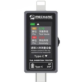 fonefunshop Mechanic T-824 Charging Port Pin Tester Current Tester Type C 8-Pin Telephones