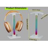 wigmoa WA-2 【1PACK】 Headphone Stand with LED Light 2-in-1 Headset