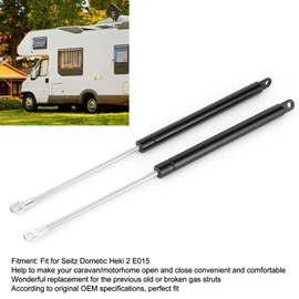 2 Pack Motorhome replacement gas struts, gas spring struts for shock absorption in caravans or motorhomes, for Seitz Dometic Heki 2 E015 direct replacement
