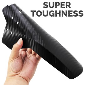 FETESNICE Pack of 2 MTB Mudguard Bicycle Mudguards Mountain Bike 29 Inch Carbon Fibre Texture Front and Rear Universal Sport Mountain Bike Bicycle Mudguard with 10 Cable Ties (Colourful-C)