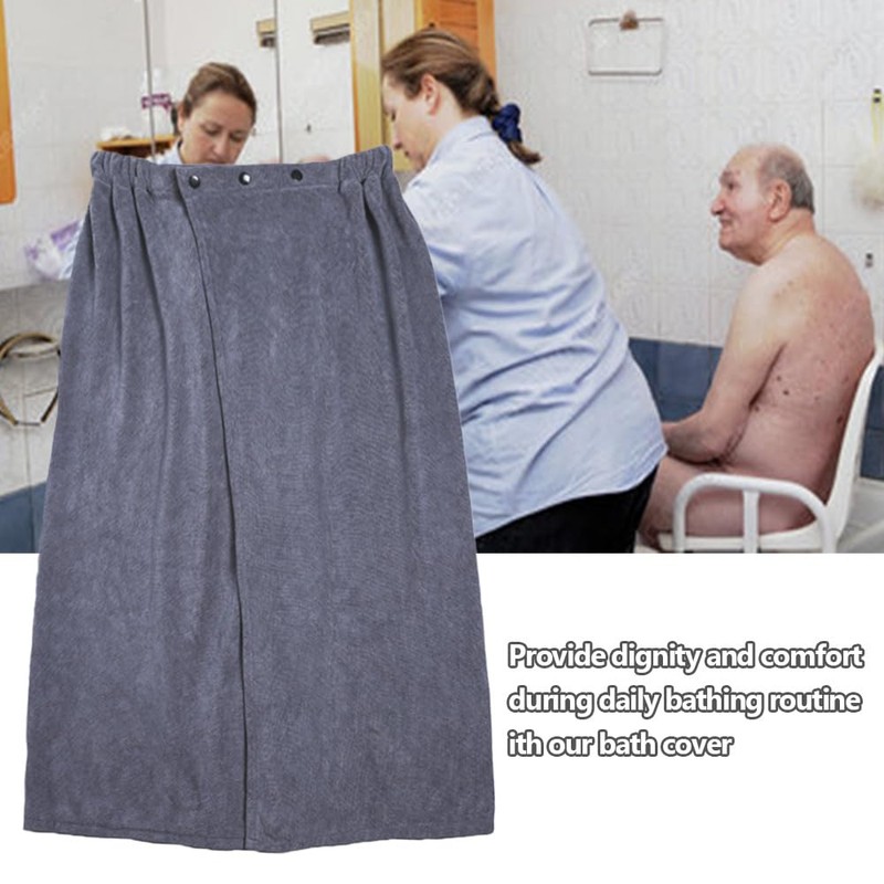 Elderly Bathing Cover Up, Bedridden Shower Spa Shield, Ensuring Privacy