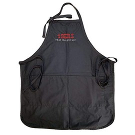 KNBC Graphics Embroidered Apron 49ers heat the grill up