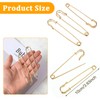 15 Pcs Large Safety Pins Gold Extra Large Safety Pins