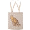 Mr. & Mrs. Panda Otter with Child Shopping Bag, gray