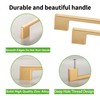 TUNNY 5 Pack Classic Cabinet Handles-8.81"/224mm Screw Spacing Brushed Gold