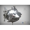 ZERO PLAIN Mechanical Ocean Cute SS 02B Shark Silver, Non-scale,