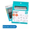 Pen+Gear Retractable Gel Ink Pens, Medium point, 0.7mm, Black Ink,