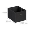 Relaxdays Storage Box Small Fabric Organiser Box Set of 2