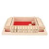 4 Sided Shut The Box Dice Game Wooden Board Table