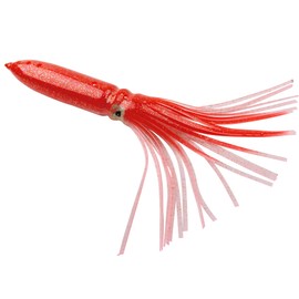 Octopus Bee Bee Bait Soft Lure, 11.8 inches (30 cm), 5 Pieces, Eggs, DIY Octopus Fishing Supplies, Trolling, Fishing Lure, Fishing, Tuna Big Fishing Jig Bait (Red)