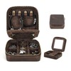 Contacts Leather Jewelry Box Travel Jewelry Storage Organizer for Men