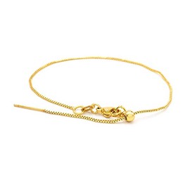Vintageparts Bracelet Blank Brass with 18 Carat Gold Coating 20 cm 1 Piece for DIY Jewellery Making, 20 centimetres, Brass
