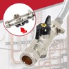 SPARES2GO Combi Boiler Filling Loop Straight Part L Compliant Central