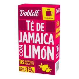 Té Doblett Jamaica con Limón 16 Sobres 19.2g