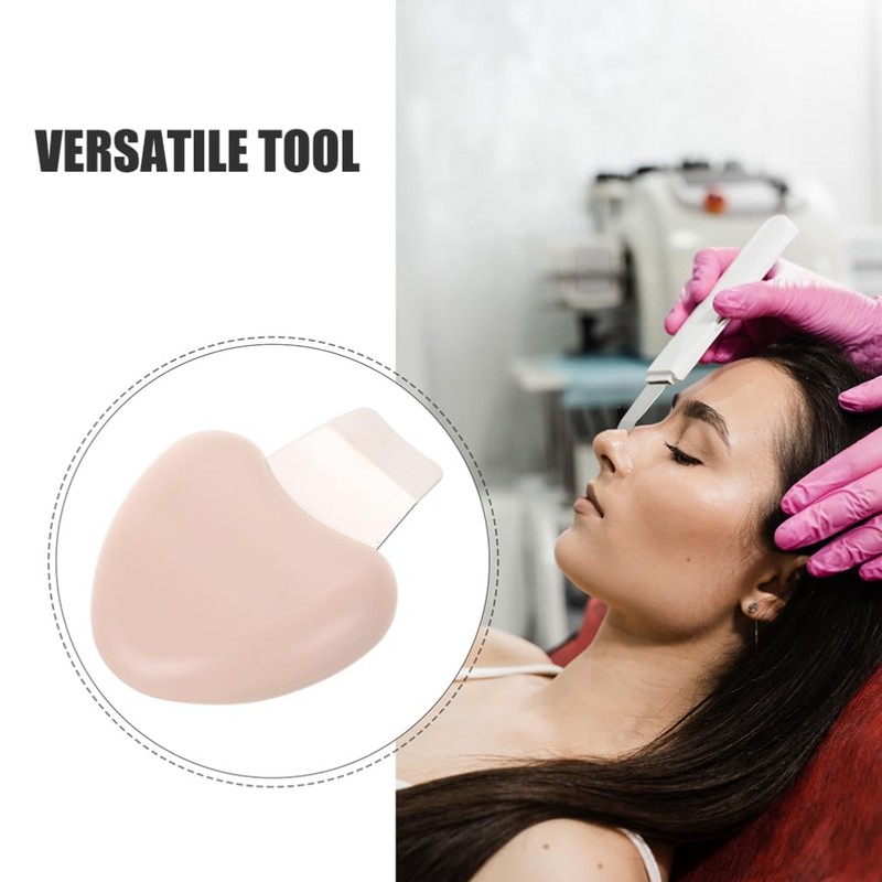 Healvian 2pcs Heart-shape Remover Facial Cleaning Spatula Stainless Steel Pore