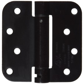 Deltana DSH4R510B Single Action Steel 4-Inch x 4-Inch x 5/8-Inch Spring Hinge