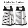 4-Sided Stainless Steel Box Grater for Vegetable Prep – Multi-Surface