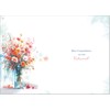 doodlecards Retirement Card Bright Bouquet Medium Size with Plain Envelope