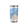 Water Waves and Beach Minimalist Design Stainless Steel Insulated Tumbler