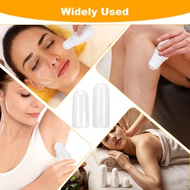 guduling 6 Stück 30 ml/50 ml Deoroller zum Befüllen,Nachfüllbarer Roll on Flasche Leer,Kunststoff Roll On Flaschen aus Weißem für Selbstgemachte Deodorants,ätherische Öle und Düfte