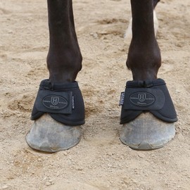 Harrison Howard Horse Bell Boots Overreach Bell Boots No-Turn Bell Boots for Horse-Sturdy Protective Hoof Boot