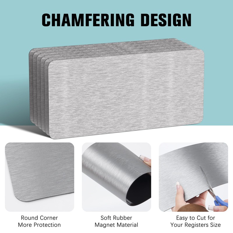 Strong Magnetic Vent Covers 8"x15.5", 2 Pack Magnet Cover for