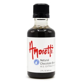 Amoretti - Natural Chocolate Brownie Extract Water Soluble 2 oz - Highly Concentrated & Perfect For Pastry, Savory, Brewing, and more, Preservative Free, Vegan, Kosher Pareve, Keto Friendly