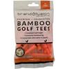 Brand Fusion Unisex Biodegradable Wooden Golf Tees, Orange, 67mm UK