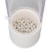 Makeup Brush Holder White with Pearl Filling Rotating 180 Degree