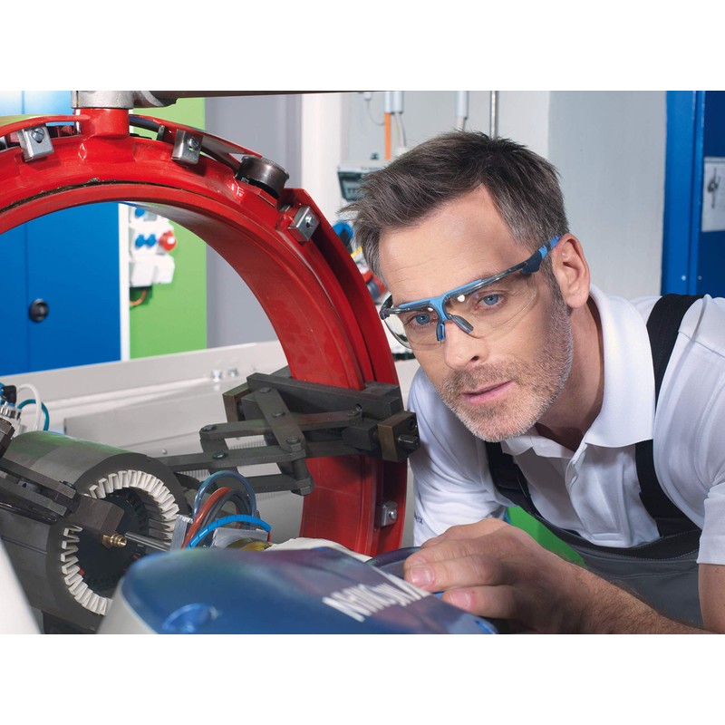 Uvex I-3 AR Safety Glasses - Supravision AR - Transparent/Black/Blue