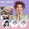 33pcs Hair Rulos Tubos Plástica Para Cabello Autoadheribles Rojo Y