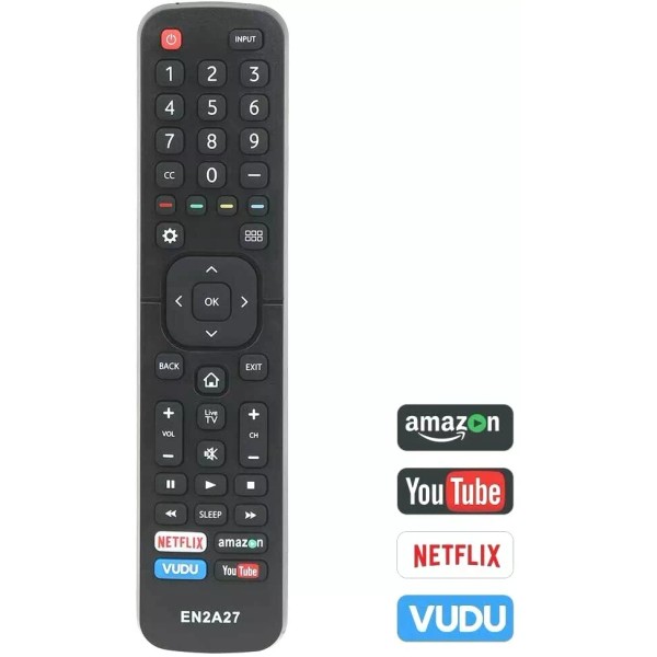 Unbranded Replace Remote Control for Hisense Android Smart TV ERF2G60H