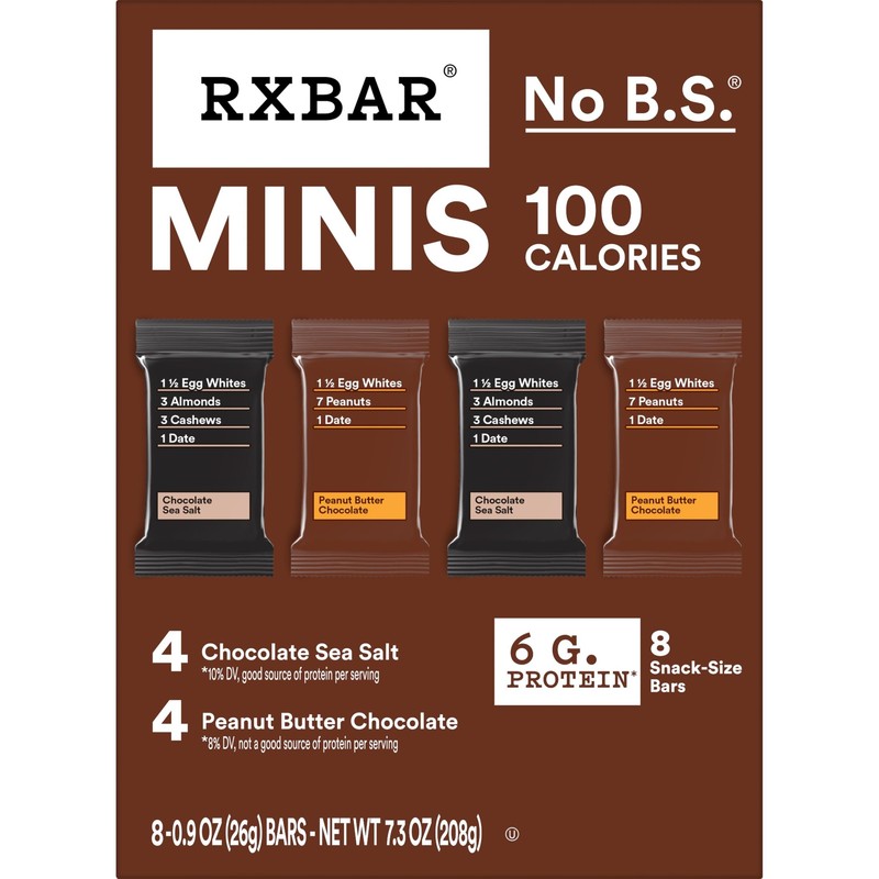 RXBAR Minis Protein Bars, Protein Snack, Snack Bars, Variety Pack,