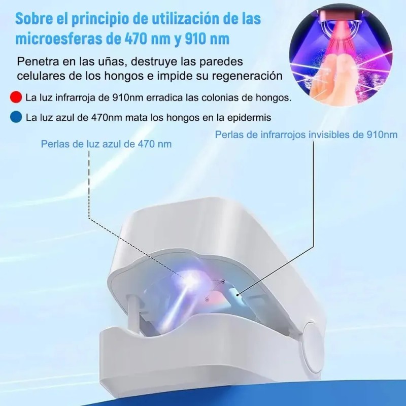 Láser Tratamiento Hongos Uñas Onicomicosis 2pzs Pies