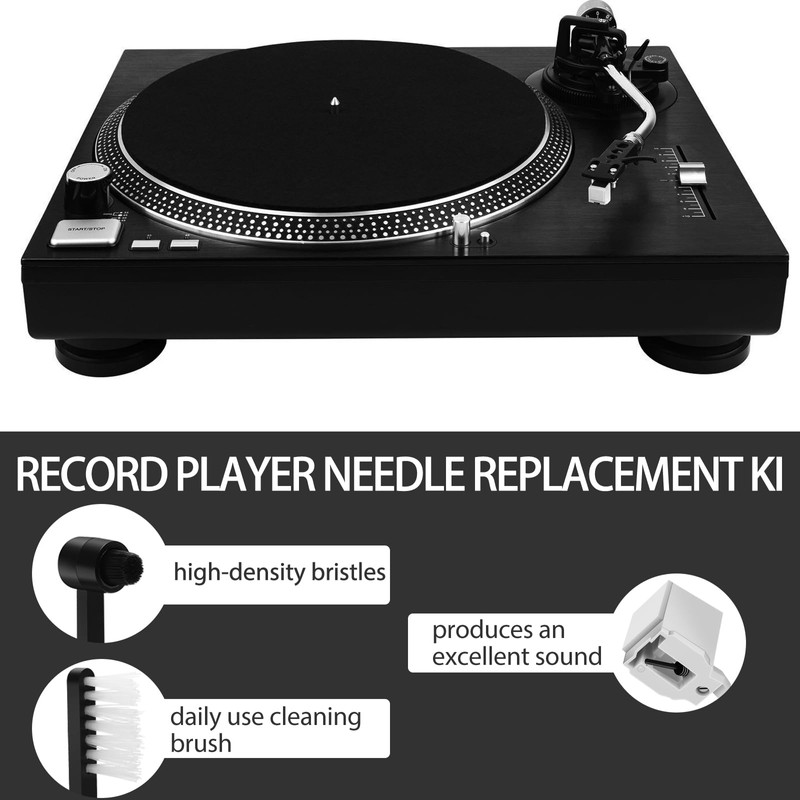 2+2Pack Record Player Needle Replacement for ATN3600L, Windspeed Turntable Stylus