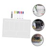 GANAZONO 1set Transparent Acrylic Memo Board Multi-Functional Desktop Message Board