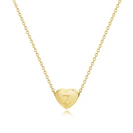 PORPI-JOJO Gold Initial Necklaces For Women Letter Z Initial Necklaces For Girl Tiny Heart Initial Pendant For Little Girls Ages 4-6