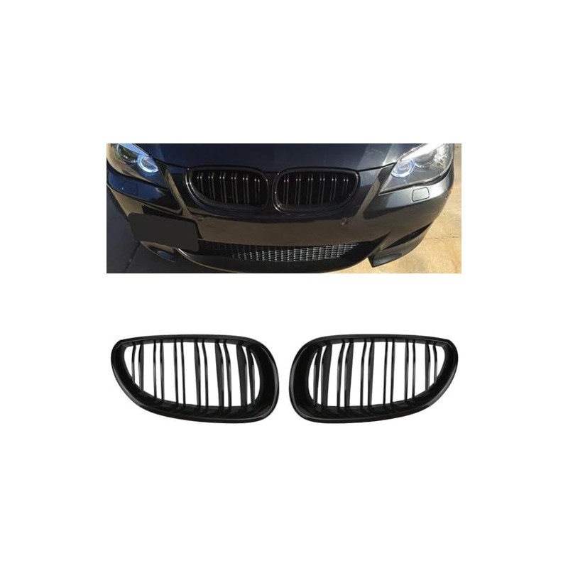 Front Kidney Grill Grilles Insert Trims Stripe for E60 E61