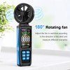 Handheld High Accuracy Anemometer Double Bearing 8-blade Fan Digital Anemometer
